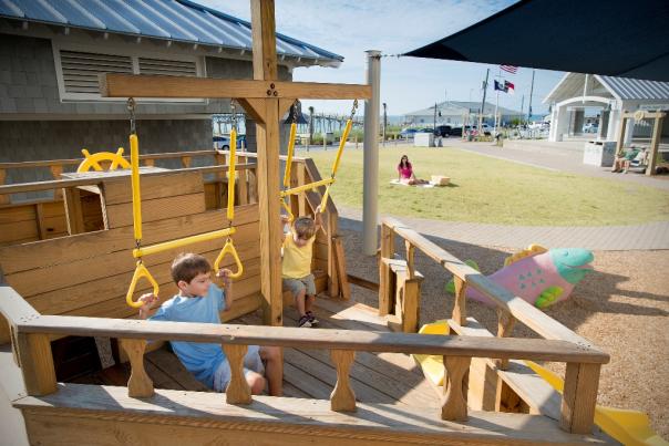 Kids playing at Ocean Front Park