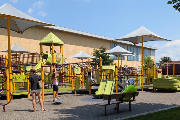 Madison's Place Playground structure in Woodbury