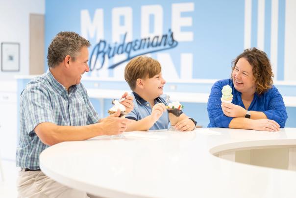 Family at Ice Cream Shop