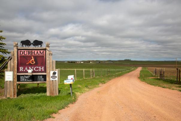 Durham-Bison-Ranch-Sign---Campbell-County-custom