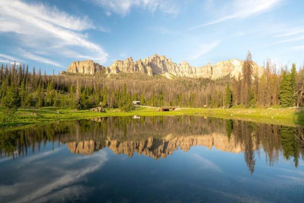 Shoshone National Forest, another popular biking destination for Mountain Bikers in Wyoming.