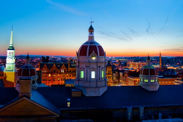 York Skyline Sunset