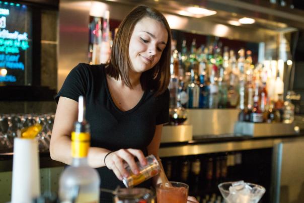 Left Bank bartender cocktail