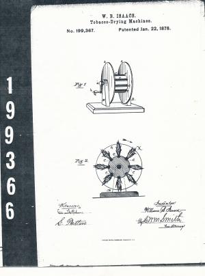 Copy of W.B. Isaacs’ patent