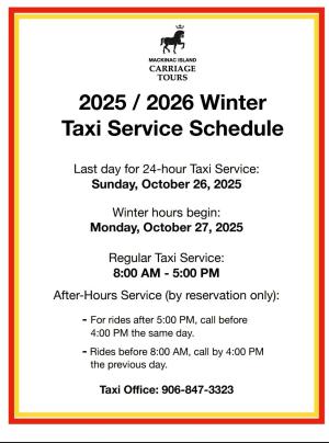 Winter taxi info