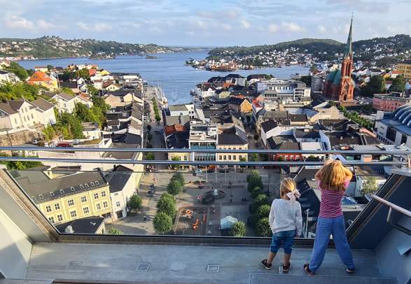 Utsikt fra Glassheisen i Arendal