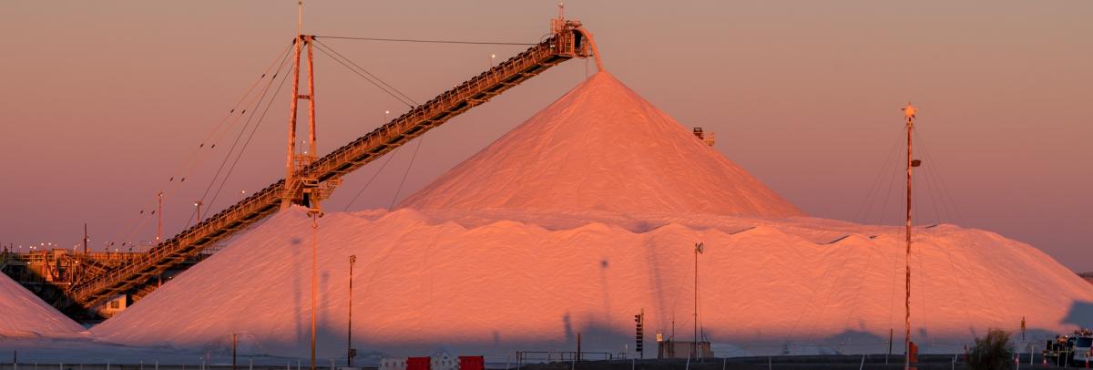 View of Salt Mounds in Port Hedland Image CJ Maddock