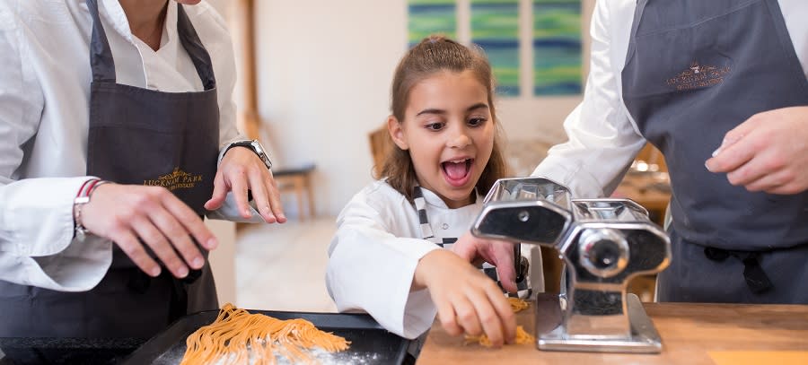 Adult & child cookery at Lucknam Park
