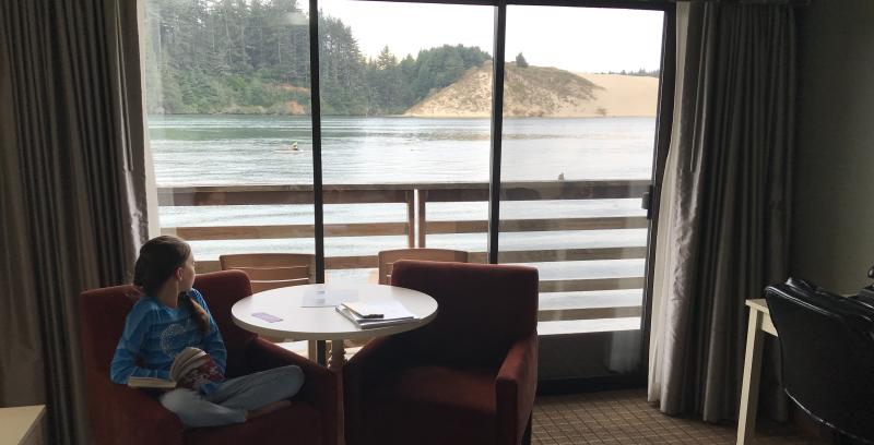 Siuslaw River View From River House hotel in Florence by Taj Morgan