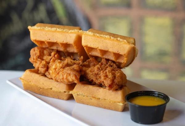 What the Waffle - Chicken and Waffles Sandwich