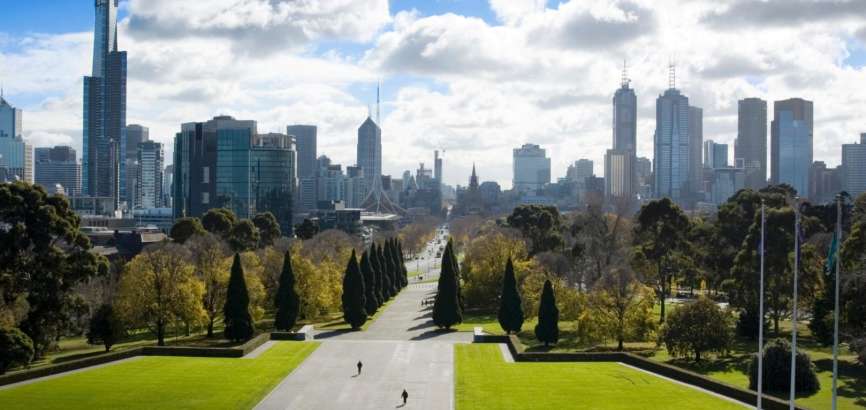 City Skyline from Shrine of Remembrance