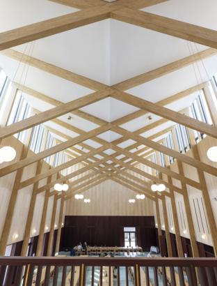 New dining hall balcony overlooking Hall B smaller News Header