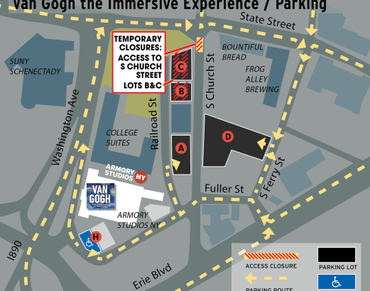 Updated Armory Parking Map