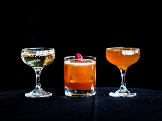 Line up of Cocktails