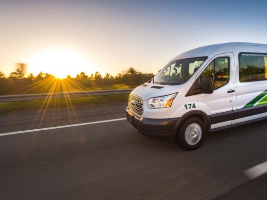 Groome Shuttle | credit Groome Transportation