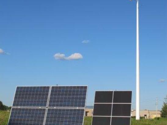 Tracking Solar Panels & Horizontal Axis Wind Turbine