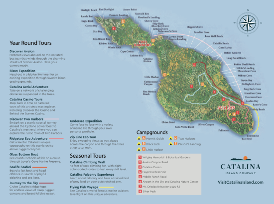 Catalina Map 2020