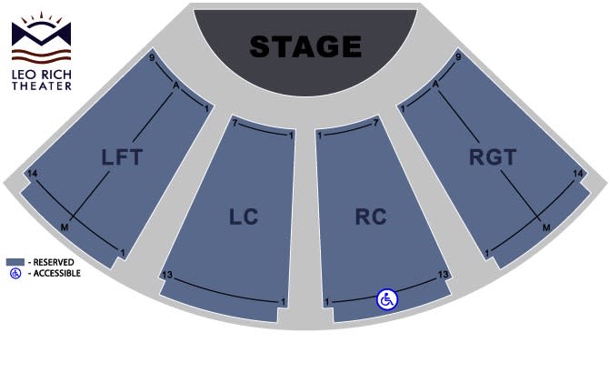 Leo Rich Theater Seating Chart