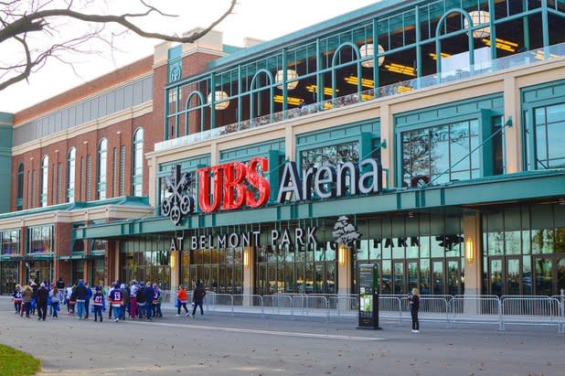 Exterior of the UBS Arena