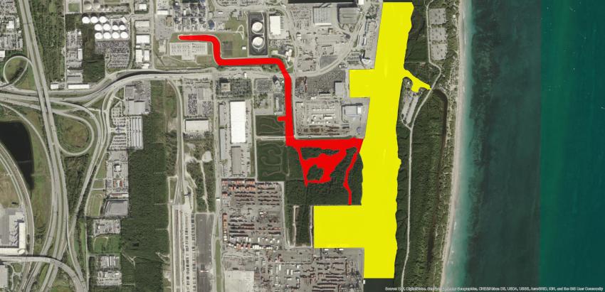 Manatee Protection Zone Map at Port Everglades