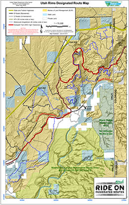Utah Rims Designated Route Map