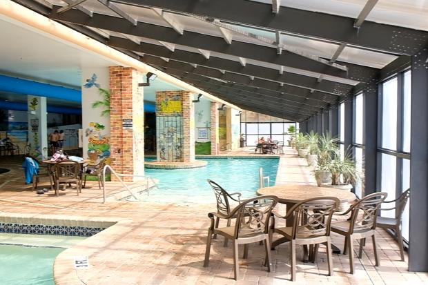 Indoor Pool Deck at Caribbean Resort