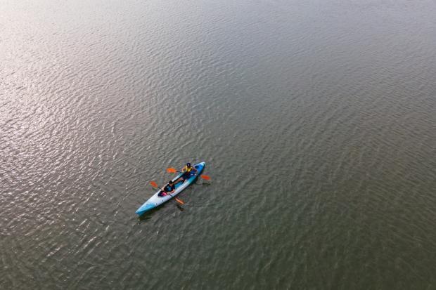 Kayak in open waters