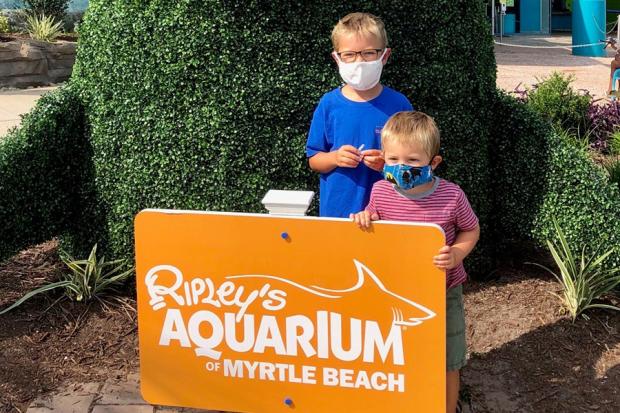 Ripley's Aquarium with masks, Myrtle Beach, SC