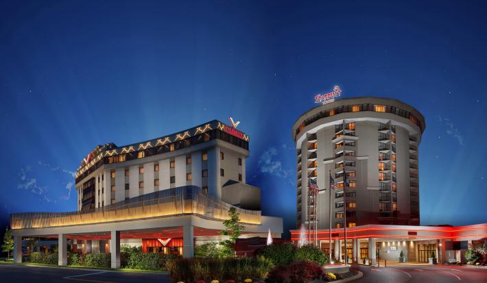 The exterior of Valley Forge Casino Resort Buildings 