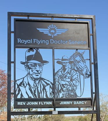 Royal Flying Doctors memorial for Reverend John Flynn and Jimmy Darcy