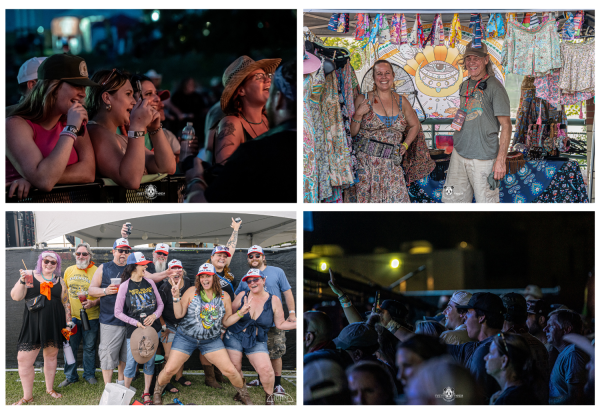 Four images show people of all ages enjoyed themselves at the Peacemaker Festival in Fort Smith, Arkansas.