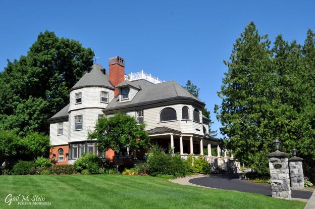 Mansion on top of a small hill on N. Broadway