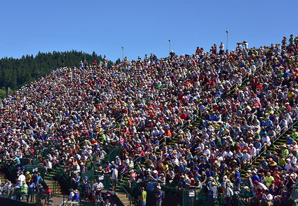 Fans at 2016 Olympic Trials in Historic Hayward Field