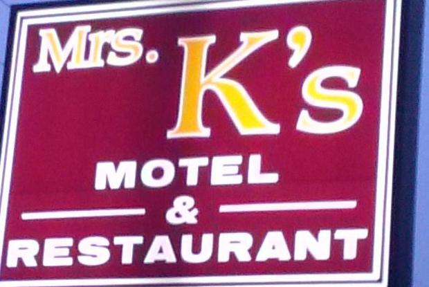 Mrs Ks Restaurant sign