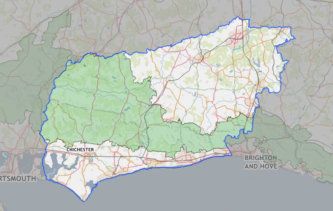 west sussex rights of way map