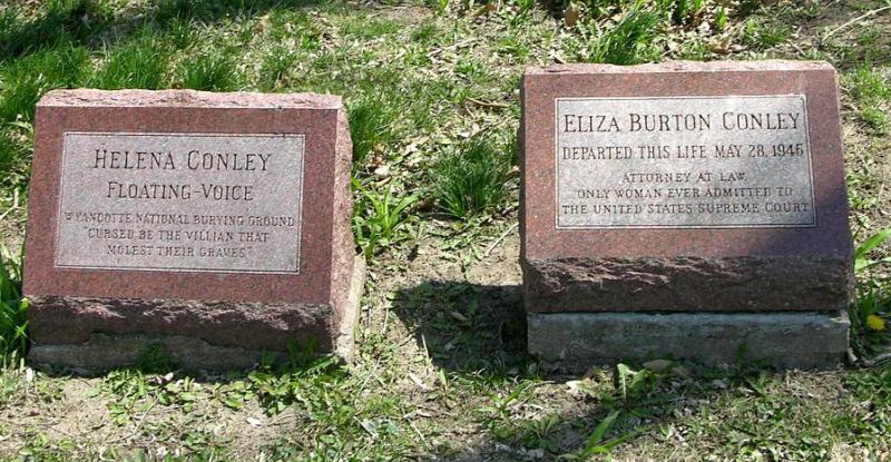Conley Sisters grave markers