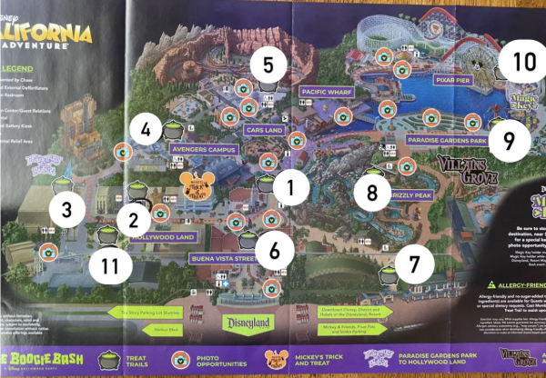 Map of Disney California Adventure.