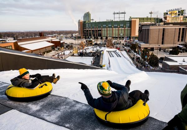Titletown Sledding Winter