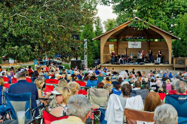 Outdoor concert venue