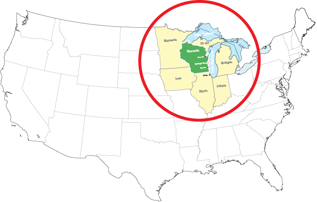 united states location map