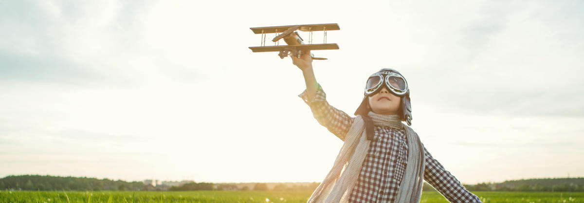 NAHF kid flying airplane