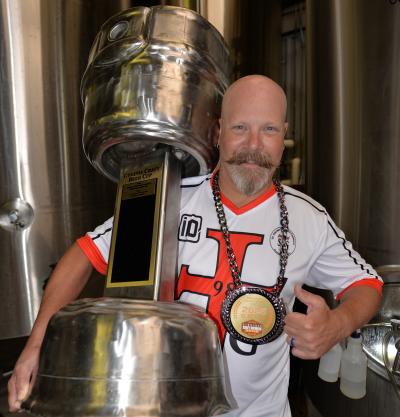 Brewmaster Scott from St. George Brewing Company, the winner of the 2025 Virginia Craft Beer Cup