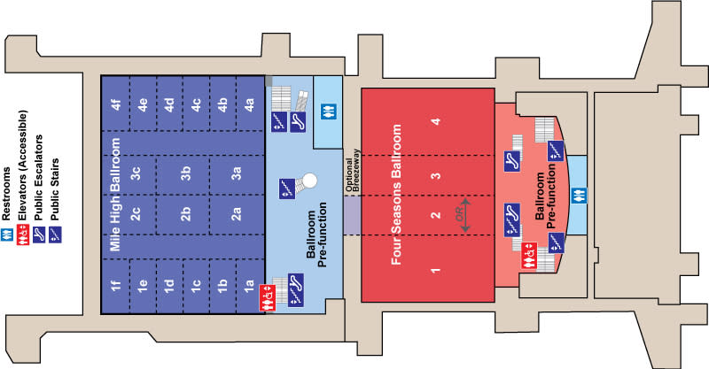 Colorado Convention Center Ballroom Floor Plan