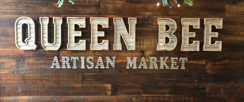 Queen Bee Artisan Market store sign