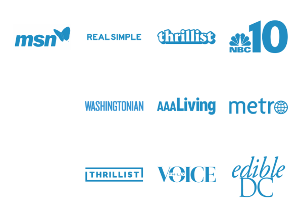 Logos of Publications who have featured Discover Lehigh Valley