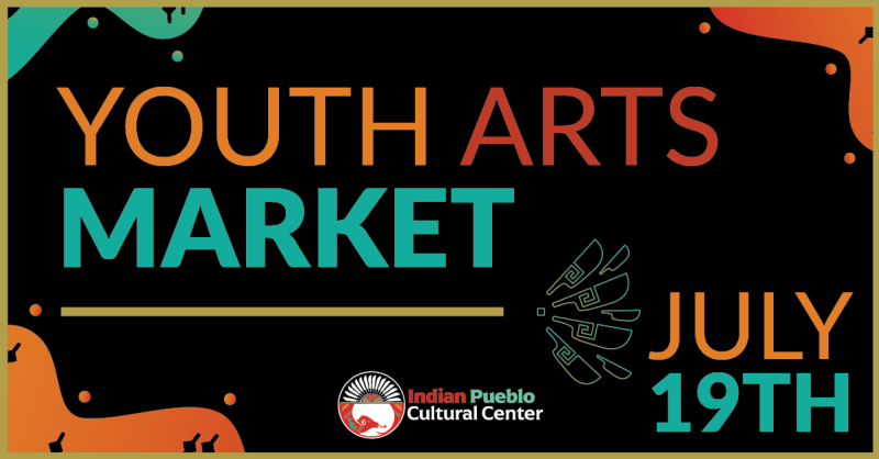 A graphic promoting the Youth Arts Market on July 19.