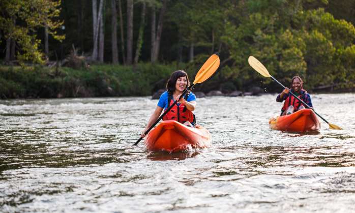 Women_kayaking_Saluda_Shoals_ECSC_Sept_2019_photo_by_Forrest_Clonts_026 Women Kayaking on the River