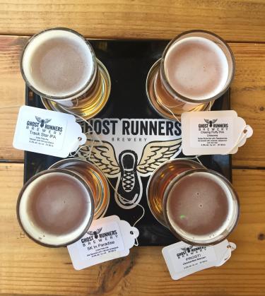 $3 tasting flight at Ghost Runners Brewery