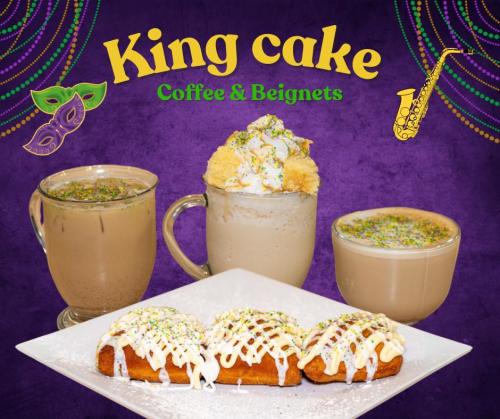 King Cake Beignets Coffee:30