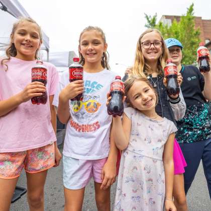 Kids at Cheerwine Festival